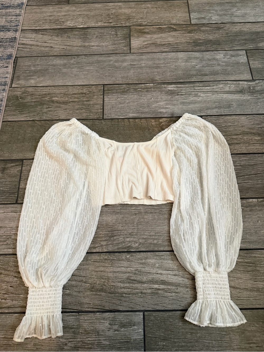 Urban Outfitters Long Sleeve Crop Blouse